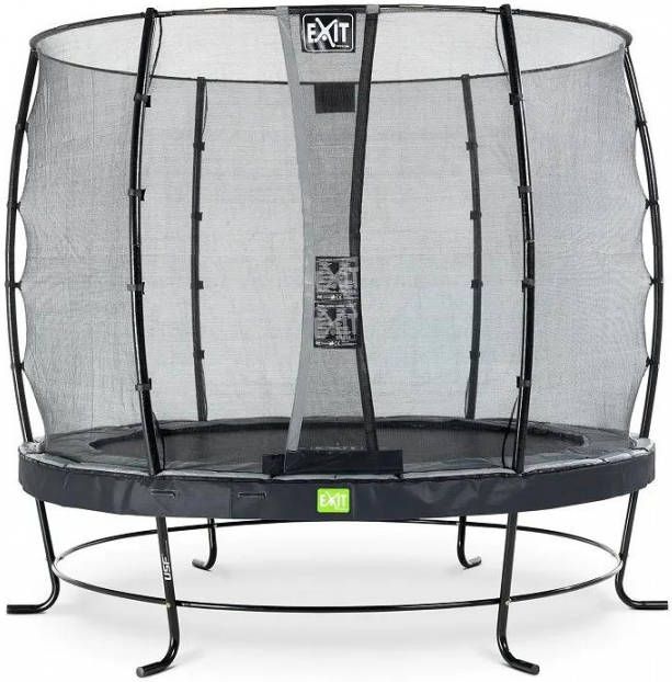 EXIT Toys Exit Elegant Premium Trampoline Met Veiligheidsnet Rond Deluxe 251 Cm Zwart
