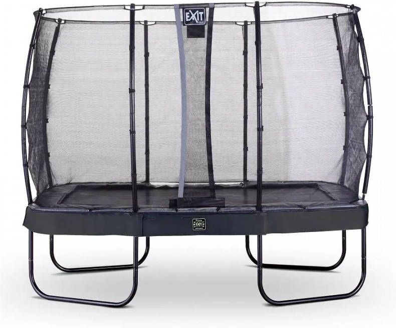 EXIT Toys Exit Elegant Trampoline Met Veiligheidsnet Economy Rechthoekig 214 X 366 Cm Zwart