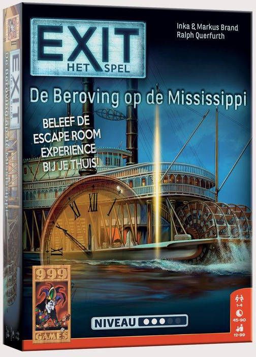 999 Games Exit De Beroving Op De Mississippi Kaartspel Assortiment