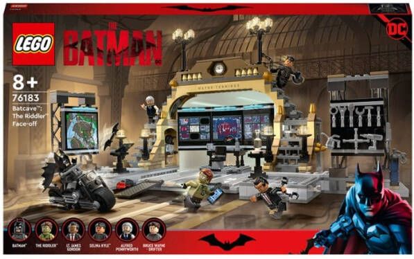 Lego 76183 DC Batman Batcave The Riddler Confrontatie Speelgoedset met Motor voor Kinderen vanaf 8 Jaar, Super Heroes Set