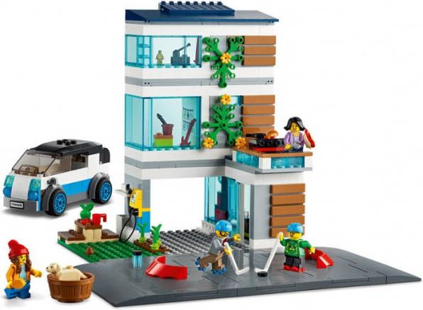 Lego 60291 City Familiehuis, Modern Poppenhuis Bouwset met Poppetjes, Speelgoed voor Kinderen van 5 Jaar en Ouder