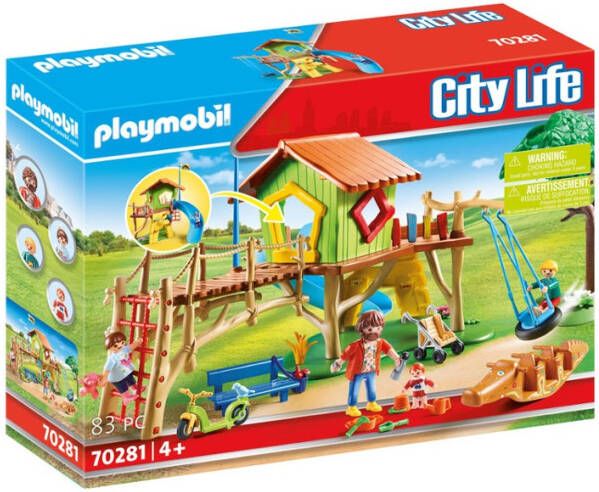 Playmobil ® Constructie speelset Avontuurlijke speeltuin(70281 ), City Life Made in Germany(83 stuks )