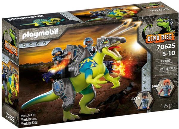 Playmobil ® Constructie speelset Spinosaurus dubbele verdedigingskracht(70625 ), Dino Rise Gemaakt in Europa(46 stuks )