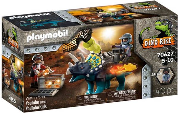 Playmobil ® Constructie speelset Triceratops razernij rond de legendarische stenen(70627 ), Dino Rise Gemaakt in Europa(40 stuks )