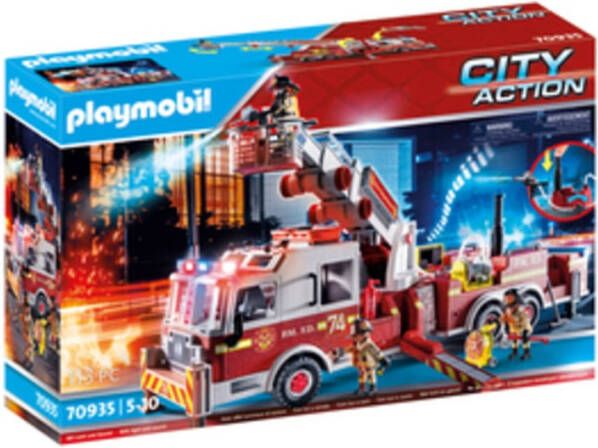 PLAYMOBIL City Action Brandweerwagen Us Tower Ladder 70935