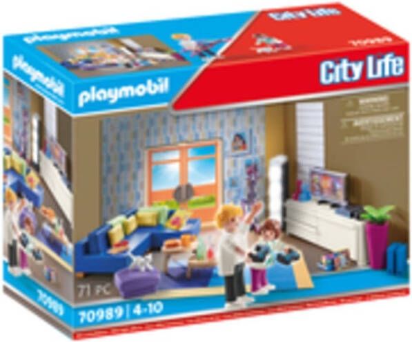 Playmobil ® Constructie speelset Woonkamer(70989 ), City Life Made in Germany(71 stuks )