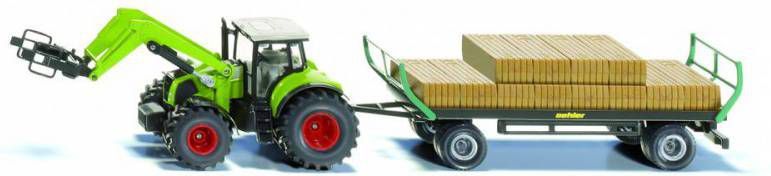 Siku Speelgoed tractor Farmer, Claas Axion 850 met Dolly en kiepauto(1949 )
