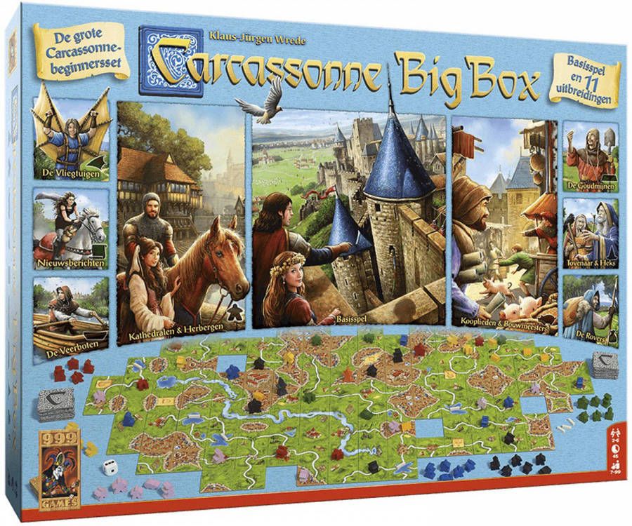 999 Games Carcassonne Big Box 3 Bordspel