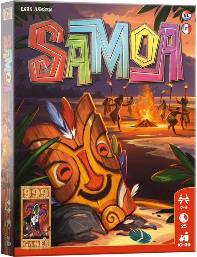 999 Games Kaartspel Samoa Karton Oranje/rood