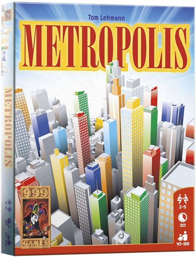 999 Games Metropolis Spel Geen Kleur