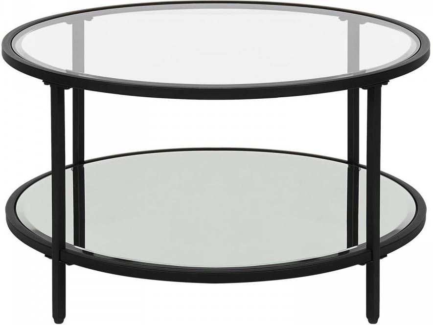 Beliani Birney Salontafel zwart veiligheidsglas