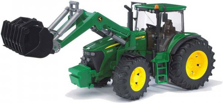 Bruder ® Speelgoed tractor John Deere 7930 met voorlader, 1 16, groen Gemaakt in Europa