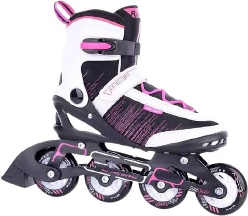 Fietsaccessoires Funactiv Inlineskates Peer Iii Dames Zwart/roze/wit
