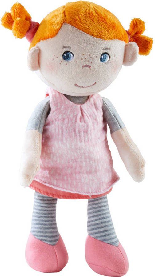 Haba Knuffelpop Juna Junior 29 Cm Katoen/polyester Roze/oranje