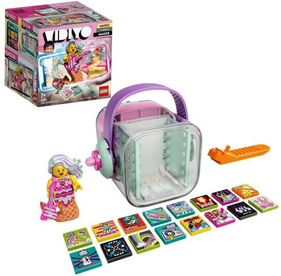 LEGO 43102 Vidiyo ™ Candy Mermaid Beatbox Muziekvideo maker, Muzikaal Speelgoed Met Sirene, Augmented Reality App set