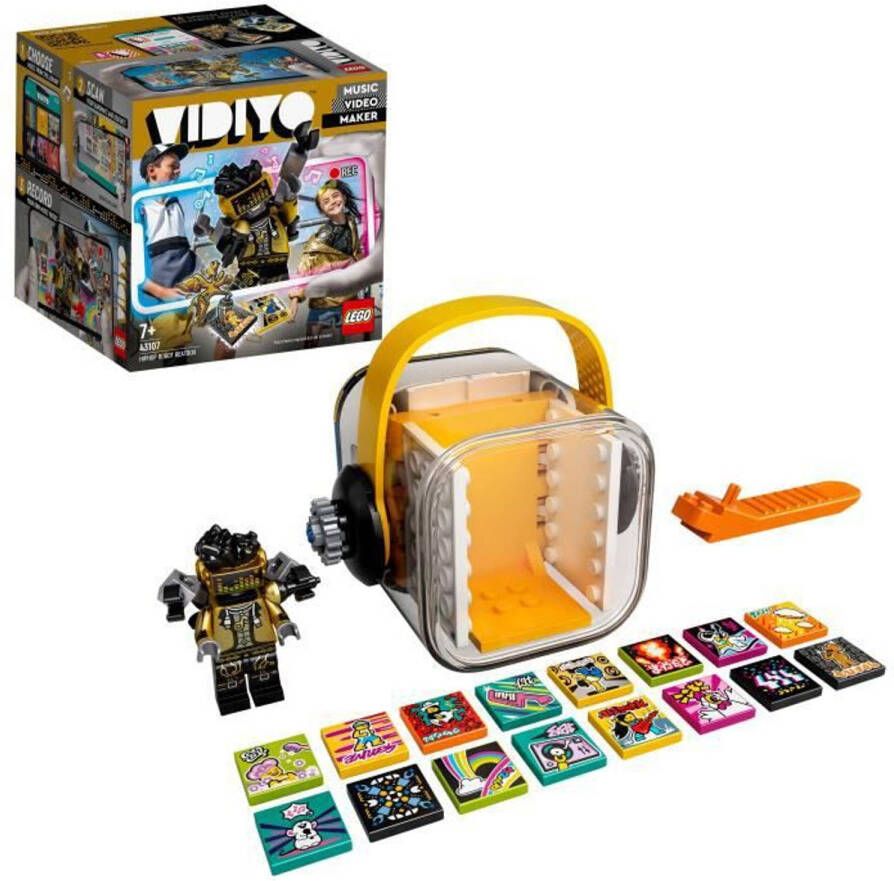 LEGO 43107 Vidiyo ™ Hiphop Robot Beatbox Muziekvideo maker, Muziekspeelgoed, Augmented Reality App set Met Minifiguur