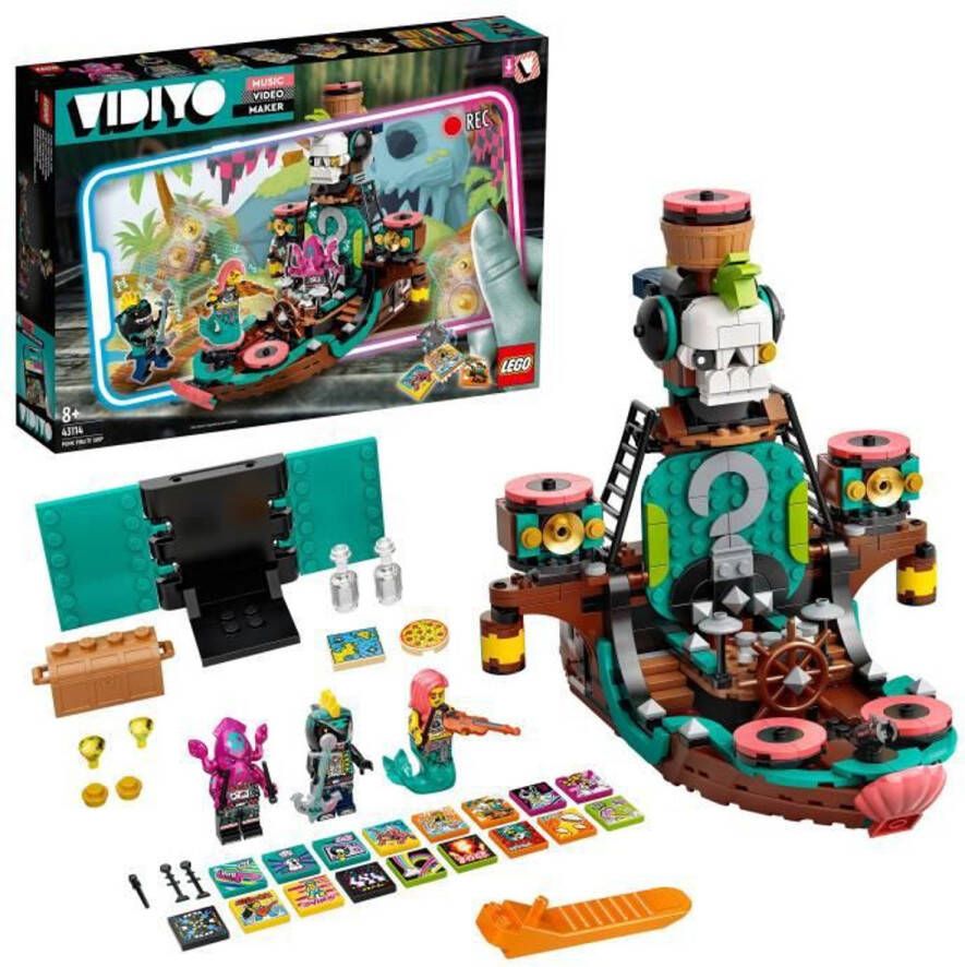 LEGO 43114 Vidiyo Punk Piratenschip Beatbox Muziekvideomaker, Muziekspeelgoed En Augmented Reality app Voor Kinderen