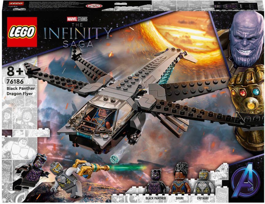 LEGO Marvel Super Heroes Marvel Black Panther Dragon Flyer Set 76186