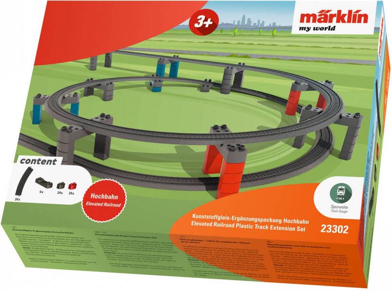 Märklin Verhoogde modelspoorbaan my world kunststof spooruitbreidingsset viaductspoorweg 23302