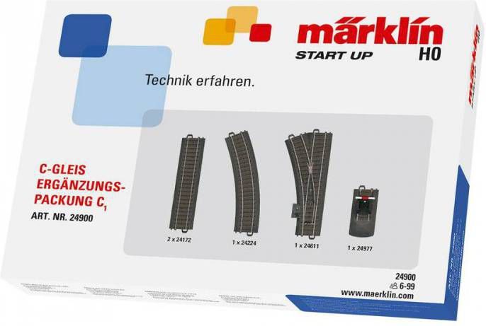 Marklin Start Up C1 Uitbreidingsset H0 1:87 6-delig (24900)