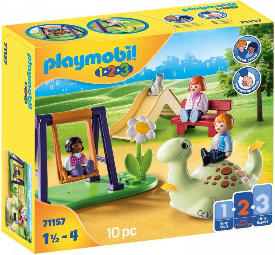 Playmobil ® Constructie speelset Speelplaats(71157 ), 1 2 3(10 stuks )