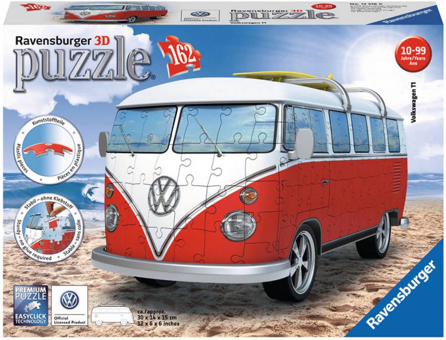 Ravensburger VW T1 Camper Van 3D Legpuzzel(162 stukjes )