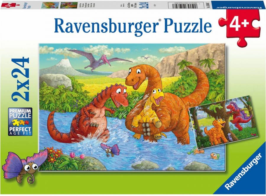 Ravensburger puzzel Spelende dino&apos;s