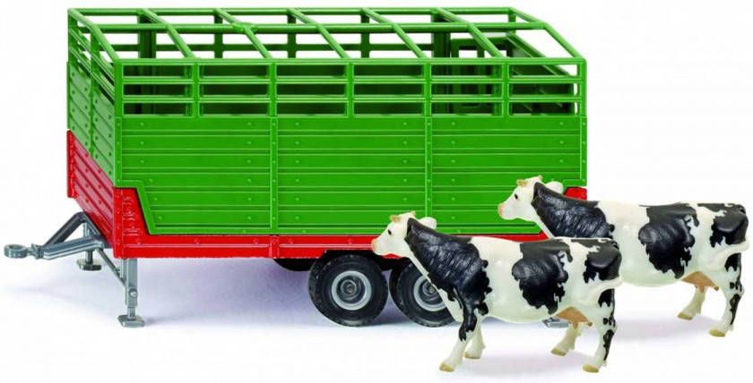 Siku Aanhanger voor speelgoedauto Farmer, vee trailer(2875)geschikt voor farmer tractoren en voertuigen op een schaal van 1 32