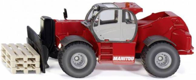 Siku Manitou Mht 10230 Verreiker Met Vork En Pallets Rood(3507 )