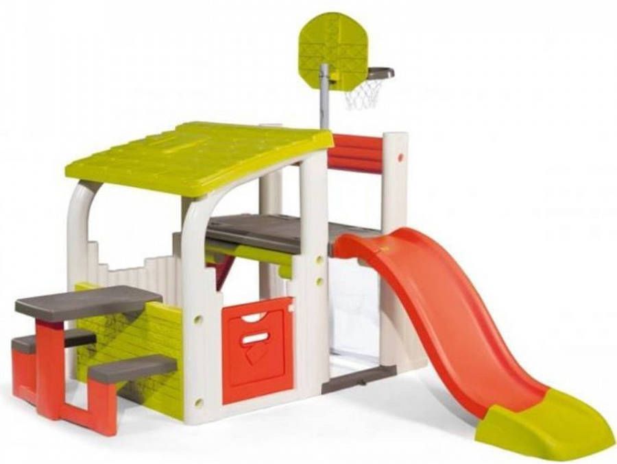 Smoby Fun Center Toboggan Basketbal Voetklimmen