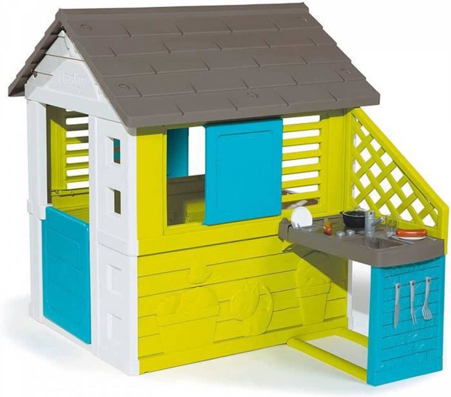 Smoby Speelhuis Pretty met zomerkeuken, made in europe
