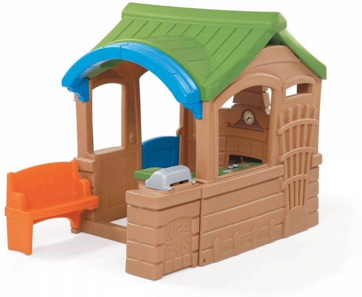 Step2 Gather & Grille Speelhuis Voor Kinderen Speelhuisje Van Plastic/Kunststof Voor Tuin/Buiten