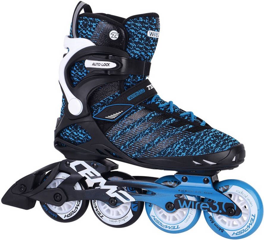 Tempish Inlineskates Wire 3.0 84 Mm 85a Nylon Zwart/blauw