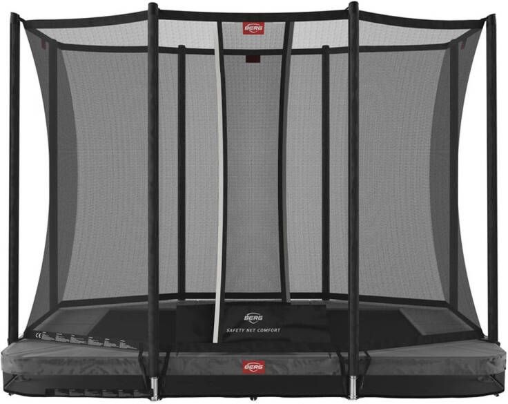 Speelgoed de Betuwe Trampoline Berg Ultim Favorit Inground(Incl. Veiligheidsnet) 190 X 280 Cm Grijs