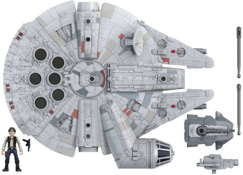 Cstore Star Wars Speelset Millennium Falcon 30 X 38 Cm Grijs 4 delig