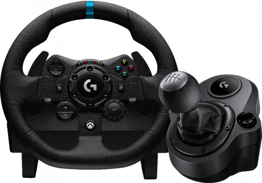 Logitech G 923 Trueforce voor Xbox en PC + Logitech Driving Force Shifter