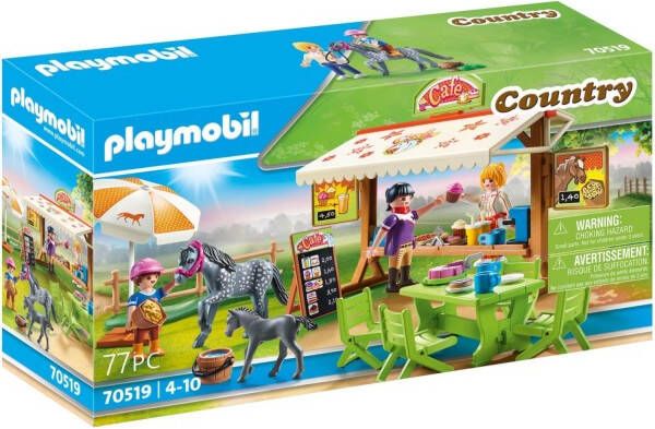 Playmobil ® Constructie speelset Ponycafé(70519 ), Country Made in Germany(77 stuks )