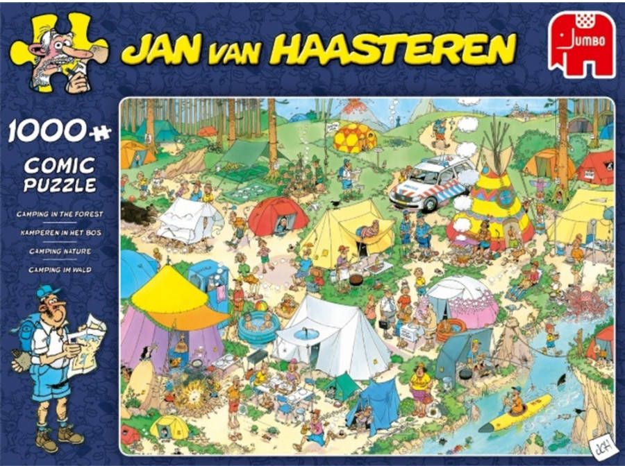 Jumbo Jan Van Haasteren Kamperen In Het Bos legpuzzel 1000 stukjes