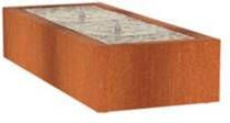 Adezz Watertafel met 2 fonteinen van cortenstaal 200 x 80 x