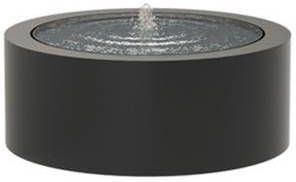Adezz Watertafel met fontein rond van aluminium 100 x 40 cm