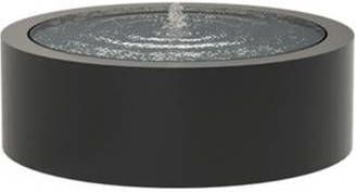 Adezz Watertafel met fontein rond van aluminium 120 x 40 cm