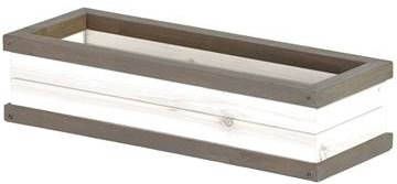 AXI Bloembak Van Hout Accessoire Voor Speelhuis Of Speeltoestel In Grijs & Wit