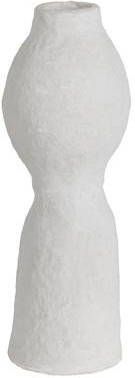 Be Pure Home Vaas Harire papier mache off white