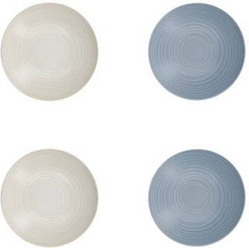 KitchenCraft Pastakom, Set van 4 Stuks, 22 x 5 cm, Licht Blauw en Cr