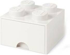 Room Copenhagen LEGO Opberglade 4 Brick Knoppen 1 Lade(Wit )