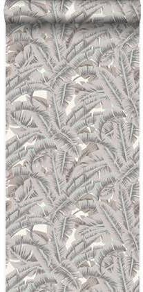 Origin Wallcoverings behang palmbladeren klei grijs 347439 53 cm x