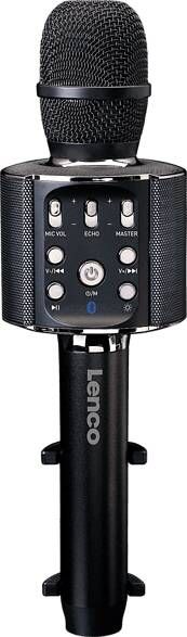 Lenco Bluetooth® Karaoke Microfoon Met Speaker En Verlichting Bmc 090bk Zwart