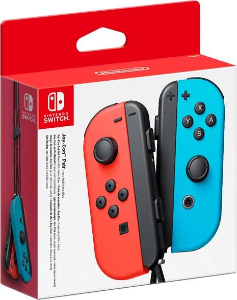 Nintendo Switch set 2 Joy Con controllers rood/blauw