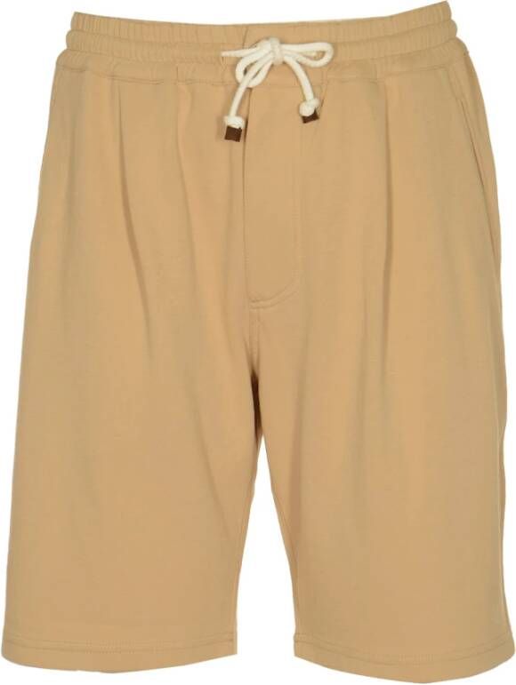 BRUNELLO CUCINELLI Korte Broeken Beige Heren
