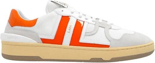 Lanvin Klei lage sneakers , Wit, Heren